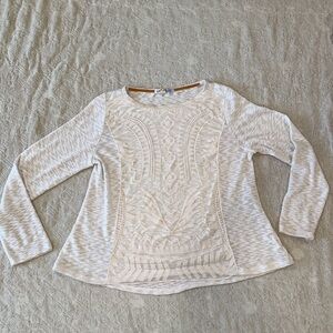 3/$30  Jolt Lightweight Knitted Sweater with Lace‎